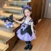 thoi trang haloween Bé gái Halloween cosplay phù thủy bí ngô váy trẻ em ăn mặc trang phục dành cho trẻ em và trẻ em trung niên dạ quang váy đèn lồng happy happy halloween Trang phục haloween