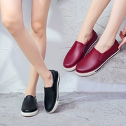 Giày chống nước mưa nữ ống ngắn dành cho người lớn đi mưa thời trang Hàn Quốc Giày dép chống nước dễ thương làm việc nhà bếp thấp để giúp giày cao su trượt