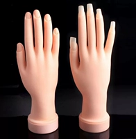 Dụng cụ làm móng tay giả tay thực hành làm móng tay chạm sơn móng tay bằng nhựa chèn mảnh hiển thị khung ngón tay mô hình - Công cụ Nail kìm bấm móng
