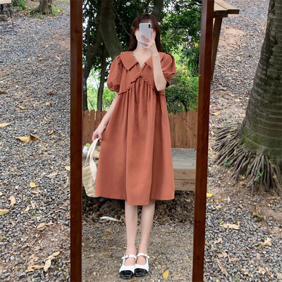 taobao agent Doll, dress, plus size, doll collar, 2023 collection, A-line