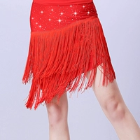 Яркая вуаль плавная юбка красная