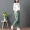 Mùa hè Hàn Quốc phiên bản của các màu sọc dọc cotton và quần linen hậu cung nữ kích thước lớn là mỏng feet cà rốt phần mỏng linen chín quần thời trang nữ