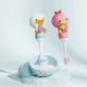 Белая розовая щетка, 1 шт, 1 шт, 1-5 лет