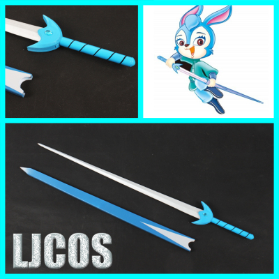 taobao agent [LJCOS] Rainbow Cat and Blue Rabbit Seven Heroes Blue Rabbit Blog Sword COSPLAY props weapon