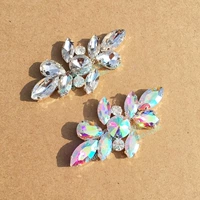 Ab color Glass Diamond Flower Diy Princess Crystal Shoe Box Sticker Mink трава кашемира катушка и декоративный вариант воротника
