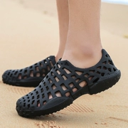 Giày nữ thoáng khí mùa hè Giày lưới đi biển Baotou dép nhựa dép dép nhựa thanh niên một chân giày nam