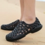 Giày nữ thoáng khí mùa hè Giày lưới đi biển Baotou dép nhựa dép dép nhựa thanh niên một chân giày nam giày sandal nam vento