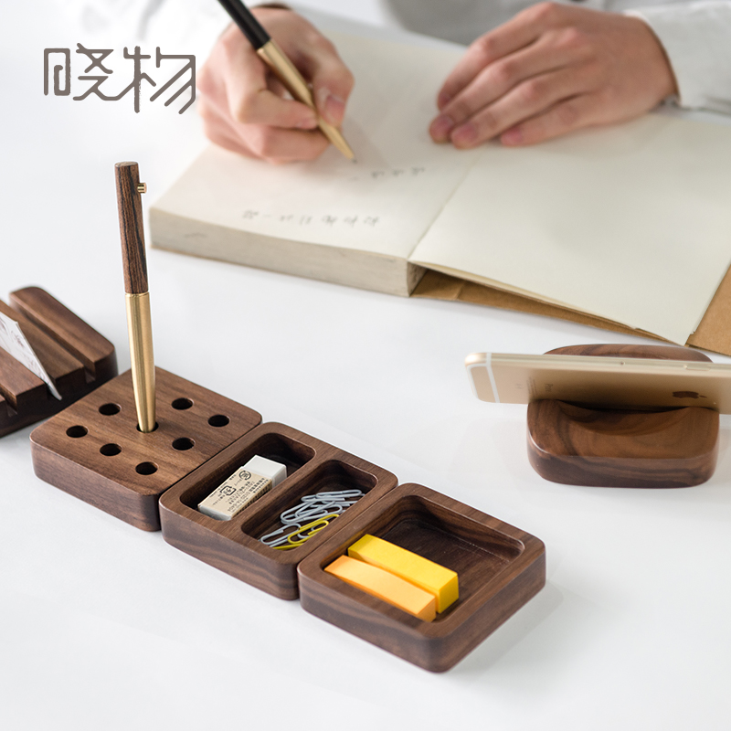 实木桌面收纳盒文具,男友创意礼物 实木桌面收纳盒文具,男友创意礼物