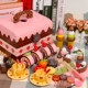 Những đứa trẻ ít cô gái của đồ chơi nhà bếp nhà chơi thật hạnh phúc bánh bé phù hợp với 1-2-3-4 5 tuổi món quà sinh nhật