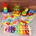 Trẻ sơ sinh và trẻ nhỏ tay và đánh đàn piano quãng tám nhỏ xylophone tám tháng 1-2-3 năm bé tuổi đồ chơi âm nhạc giáo dục mầm non Đồ chơi bằng gỗ
