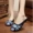 Dép Bắc Kinh cũ dép quốc gia thêu giày nữ dây vàng khóa bên ngoài mang dép gia đình gân dưới dép nửa - Dép dép sandal nữ đi học