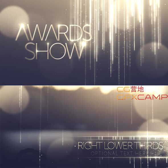 AE模板-高贵大气粒子帘幕背景婚礼颁奖典礼年会开场视频宣传片头(更新到V2.5)-天天素材网