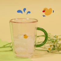 B.Duck, дизайнерская кофейная оригинальная чашка для влюбленных со стаканом, творческая пара, подарок на день рождения