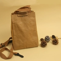 Барсетка, универсальная кожаная сумка, ретро портативный ремешок для сумки, сумка для еды
