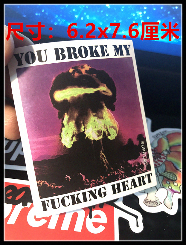 WhiteHello Rock and roll star full 26 element free shipping supreme notebook Skate waterproof Sticker Stickers