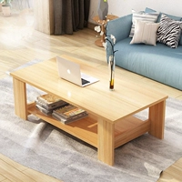 Bàn cà phê hình chữ nhật căn hộ nhỏ phòng khách đồ nội thất hiện đại Trung Quốc lưu trữ bằng gỗ đơn giản đôi bàn cà phê bảng bàn phòng khách hiện đại