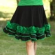 521 Черная и зеленая юбка