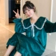 áo ngủ dài tay nữ mùa thu và phần dài mùa đông flannel Pyjama nữ mùa xuân và mùa thu áo khoác ngoài của Hàn Quốc phiên bản của tracksuit nhung san hô