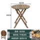 Miễn phí vận chuyển bàn ăn gấp gỗ nguyên khối không cần lắp đặt bàn ghế kết hợp ban công di động bàn tròn bằng gỗ bàn học bàn hoa