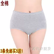 3 chiếc quần lót bằng vải cotton tam giác quần short nữ cỡ lớn trung niên mua 5 tặng 1 eo giữa bụng cô gái cotton