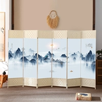 Tùy chỉnh 
            mới phong cách Trung Quốc mây gấp màn hình phân vùng phòng khách văn phòng nhà đơn giản di động bằng gỗ nguyên khối lối vào trang trí vách cnc phòng thờ vách nhựa