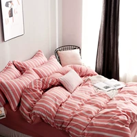 ins ròng thủy triều đỏ Bắc Âu tấm chăn mền cho giường ngủ Bốn 1,2m ký túc xá ba mảnh phù hợp - Khăn trải giường ga trải nệm