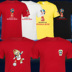 2018 World Cup t-shirt ngắn tay Nga Đức Brazil jersey đồng phục linh vật bóng đá kỷ niệm áo tuỳ chỉnh Áo phông ngắn