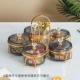 Круглая серая полоса 5 сетка с вилкой Cup+5 вилк имеет крышку