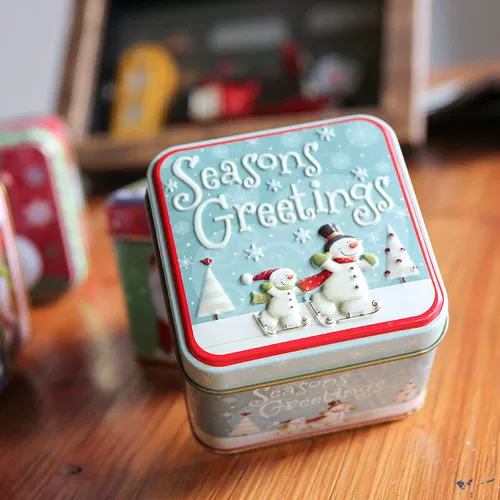 Рождественская подарочная коробка, жестяная коробка, подарок на день рождения, в корейском стиле