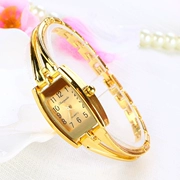 Vàng đơn giản và nhỏ thời trang nữ vòng tay nữ đồng hồ nữ phiên bản Hàn Quốc của xu hướng đồng hồ nữ retro không thấm nước đồng hồ thạch anh - Vòng đeo tay Clasp