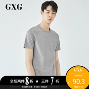GXG Men 2019 Mùa hè Mới dành cho nam Thời trang Áo thun cổ tròn tay ngắn màu xám # GY144138C - Áo phông ngắn