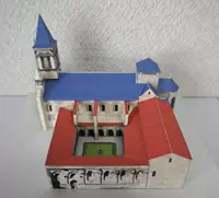 DIY tay lắp ráp ba chiều mô hình giấy Châu Âu kiến ​​trúc cổ điển Biệt Thự sân 3D giấy khuôn origami sản xuất đồ chơi xếp hình bằng giấy