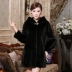 Áo khoác lông chồn nữ toàn chồn dài trung bình Áo choàng lông chồn nữ nhập khẩu - Faux Fur Faux Fur