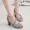 Dadong 2018 hè mới sandal giày nữ hở ngón với giày Roman mờ phía trước và sau có khóa chữ