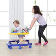 Xe đẩy bé tập đi bộ cho bé sơ sinh chống trẻ sơ sinh đi bộ 6-7-18 tháng tuổi bé gái