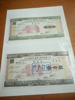 Shandong Descoration (Group) Co., Ltd. Сертификат акций Wu BAI, одна партия акций Yizhen
