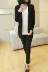 Phụ nữ mới Hàn Quốc đơn giản, phù hợp với màu sắc mỏng phù hợp với cổ áo len - Cardigan áo cổ lọ Cardigan