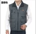 Mùa thu hai bên mặc cotton mỏng trung niên nam vest vest vai túi móc áo vest cá chụp ảnh du lịch áo ấm nam mùa đông Áo vest cotton