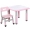 Bàn ghế trẻ em đặt bàn mẫu giáo và ghế nhựa để ăn tranh vẽ bàn nhỏ có thể nâng và hạ bàn học cho bé - Phòng trẻ em / Bàn ghế