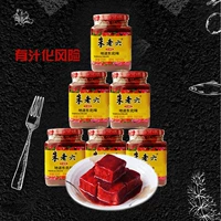 Zhu Lao Liu Red Filets 350G*6 Бутылки красного красного красного кампании не -зеленый квадратный блюд горячий горшок с погружением в приправы приправы.