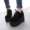 Mùa xuân 2018 giày đơn đầu tròn phiên bản Hàn Quốc với giày đế bệt đế dày đế dày nữ cao gót đế thấp boot cổ ngắn