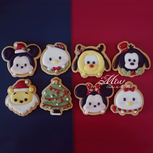 [Видео -учебное пособие] Ван Сяо Мию, Рождественская серия Disney Slim Spread Box Stereo Biscuits