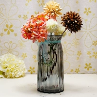 Hoa cao 25cm cắm hoa xanh thủy canh hoa khô hoa nhân tạo hoa nhiều màu hoa văn bình hoa - Vase / Bồn hoa & Kệ chậu gốm trồng lan kiếm