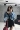 2018 mùa thu Hàn Quốc phiên bản của cá tính lỏng lẻo may cổ áo cổ áo rộng tay áo cao bồi hoang dã áo khoác ngắn áo sơ mi nữ