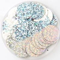 Лазерный серебряный белый