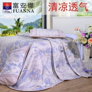 Fu Anna giường mat 1.8m đúp gấp ghế máy lạnh Thảm mùa hè lụa băng ba mảnh chính hãng mùa hè mat ngủ - Thảm mùa hè