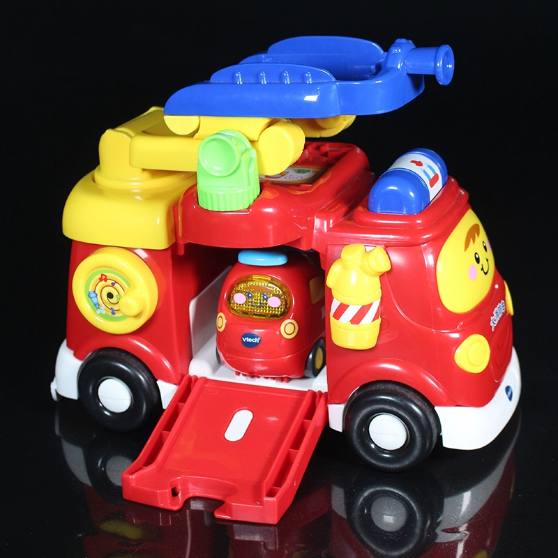 VTech xe cứu hỏa lớn đồ chơi trẻ em xe cứu hỏa mô hình lớn bé câu đố theo dõi xe bé trai 1-5 tuổi - Đồ chơi điều khiển từ xa