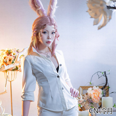 taobao agent [TAN] Final fantasy FF14 Evilla COS wigs of rabbit ears cosplay