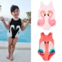 Mùa hè 2018 mới cho trẻ em áo tắm bé gái thiên nga flamingo vẹt jumpsuit áo tắm đi biển đồ bơi cho bé gái