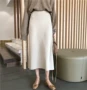Mùa thu Hàn Quốc phiên bản của phần dài lỏng dệt kim một- dòng túi hip váy mỏng cao eo thời trang váy nữ sinh viên váy mẫu chân váy đẹp 2020